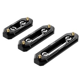Lot de 3 Rails NATO SIRUI AM-NT467-Fixation Rapide 48 mm, 60 mm et 75 mm avec Goupilles de Sécurité et Vis 1/4", pour Poignée Supérieure, Poignée Latérale et Cage Caméra