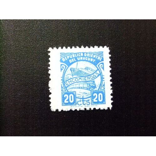 109 Uruguay 1957 / Sello Para Colis Postales - Transport / Yvert 89a Fu