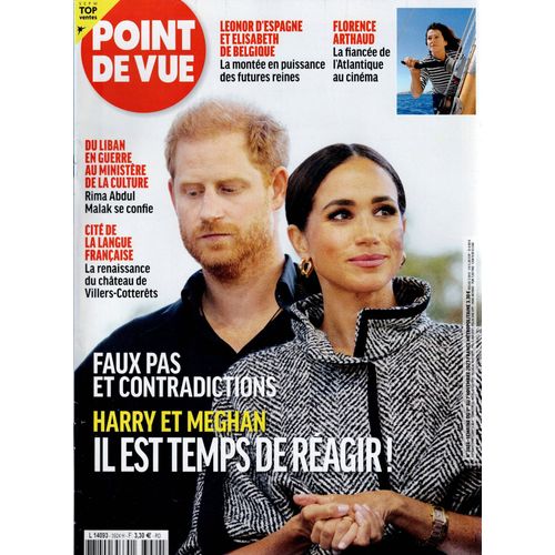 Point De Vue N°3924 1 Nov 2023 Harry Et Meghan Il Est Temps De Reagir