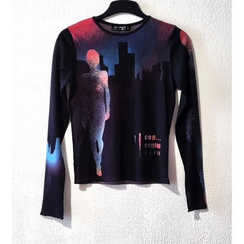 T-Shirt Cop. Copine Taille 36/38 Multicolore Avec Motifs Tbe