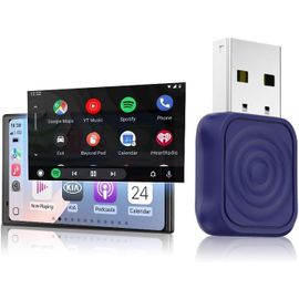 Carlinkit Mini Ultra Wireless Carplay & Android Auto Adapter - Plug & Play Dongle Pour Iphone & Android, Convertit Filaire En Sans Fil Usb-A/Usb-C, Compatible Avec Les Voitures Filaires Oem