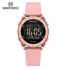 Nf7108 Décontracté Sauvage Montre 50 M Étanche Lcd Affichage Numérique Électronique Bracelet En Silicone Femme Horloge Pp-Box