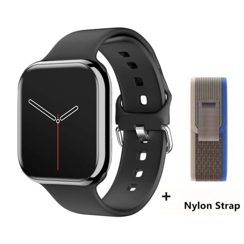 2025 série 10 montre 10 GPS montre intelligente mémoire musique vidéo Bluetooth appel fréquence cardiaque étanche NFC Smartwatch pour Apple Android Black-BlueYJ