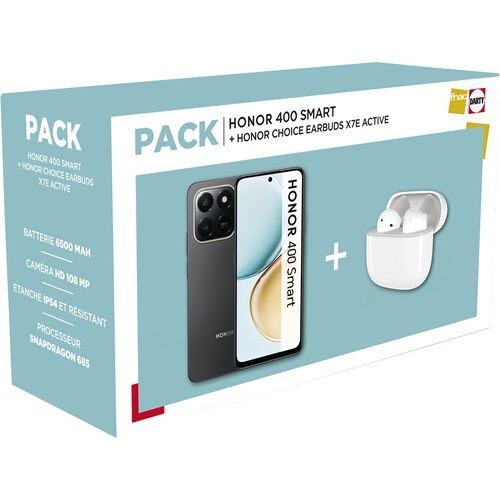 Smartphone Honor Pack 400 Smart 4G 6/128 & Honor Choice Earbuds X7E Active