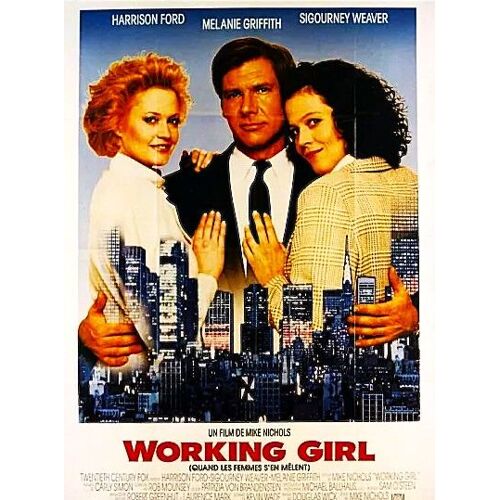 Working Girl (Quand Les Femmes S'en Mêlent) De Mike Nichols - 1988 - Harrison Ford - Sigourney Weaver - Melanie Griffith - Affiche Cinéma Originale Pliée - 120 X 160