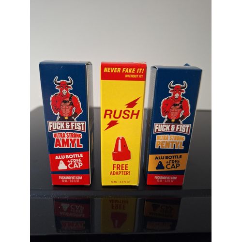 Poppers Fuck&fist Amyl 10 Ml - Propyl 10 Ml - Rush 10 Ml Tous Avec Inhalateur