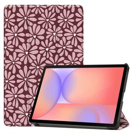 Imoshion Coque Tablette Design Trifold Samsung Galaxy Tab S9 11.0 Pouces / Tab S10 Fe / S9 Fe 10.9 Pouces Bloom Love Blush