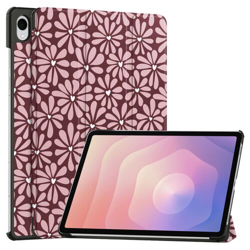 Imoshion Coque Tablette Design Trifold Samsung Galaxy Tab S11 Bloom Love Blush
