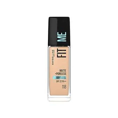 Maybelline Fit Me Matte + Poreless, 118 Light Beige Foundation, 30ml 