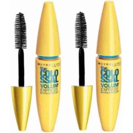 Maybelline New York Mascara, Volumizing & Lengthening, Waterproof, Black, Volume Express Colossal, 10ml Each (Pack Of 2) 