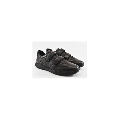 Cuir Noir Chaussures Respire Tennis De Sport Confort Marche Facile A Velcro Semelle Gomme Sneakers Geox Spherica Basket Mixte Homme Femme Enfant - 40