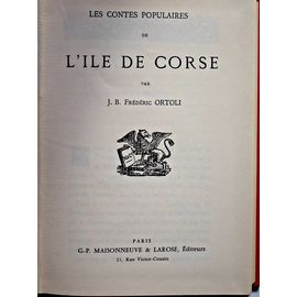 Les Contes Populaires De L’Île De Corse - Jean Baptiste Frédéric Ortoli