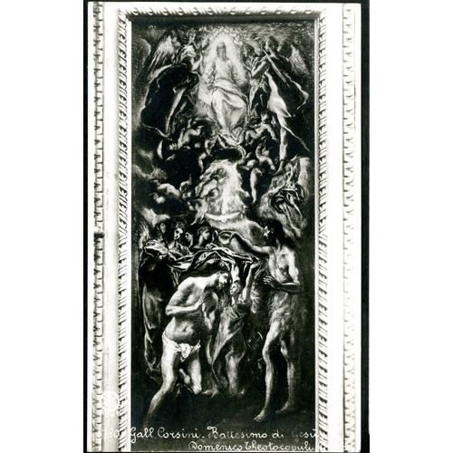 Carte Postale Gall. Corsini , Battesimo Di Gesu , Domenico Theoto-Copuli.