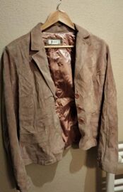 Veste Pour Femme - Marque Burton - Taille 44 - Cuir Et Velours, Doublure Polyester