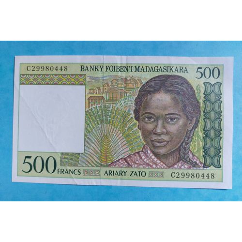Madagascar, Billet De 500 Ariary