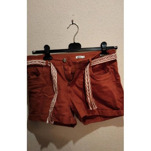 Short Femme Marron Clair - Taille 40 - Gémo