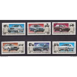 Bulgarie 1992 Les Voitures Modernes Serie Complete Obliteree   Yvert N° 3433-38