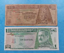 Guatemala, Lot De 2 Billets