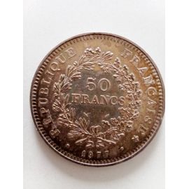 Cinq Pièces 50 Francs Argent Hercule