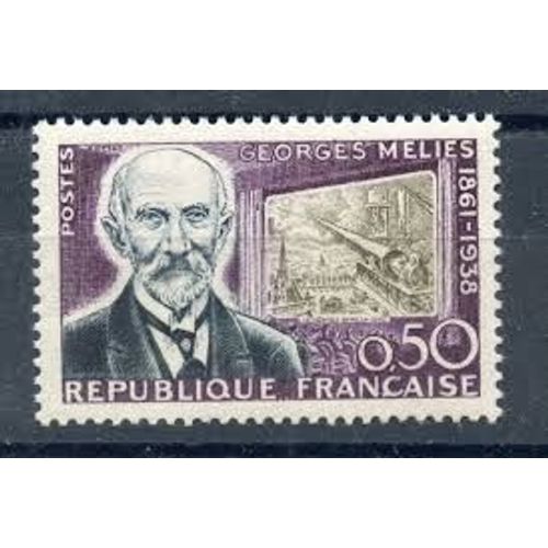 Centenaire De La Naissance De Georges Méliès Et Son Film "Le Voyage Dans La Lune" Année 1961 N° 1284 Yvert Et Tellier Luxe