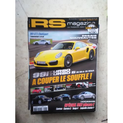 Rs Magazine 147 De 2013 991 Turbo,Turbo S,991 Gt3 Clubsport,997 Carrera,Carrera S,Targa 4,996 Carrera 4s Cab,993 Carrera Rs,986 Boxster S 550 Spyder,996 Gt3 Rs,944 Dp Cargo,911 2.4t Targa Injection