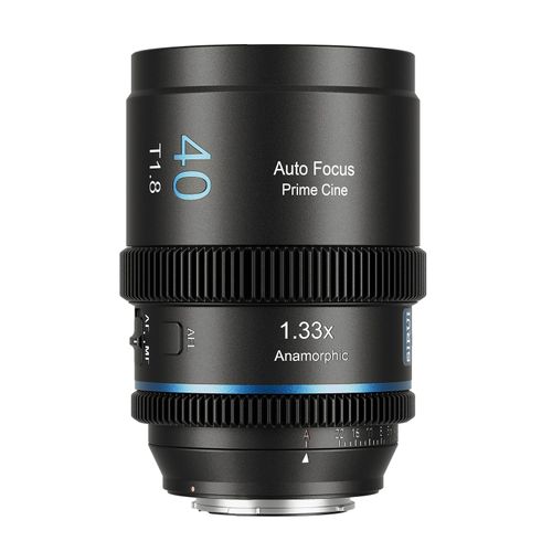 Objectif anamorphique SIRUI 40mm T1.8 1.33X, format S35, autofocus pour appareils photo à monture L, compatible DC-S5/S5M2, DC-S1/S1H/S1R, DC-S9, SL1, CL, FP, FPL (effet de flare bleu) 40AF133X-LB