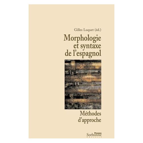 Morphologie Et Syntaxe De L'espagnol