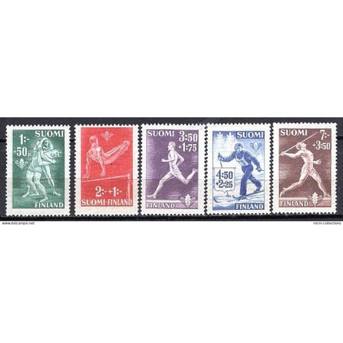 Finlande 1945 Serie Des Sports Yvert N° 282-86 Neuf**