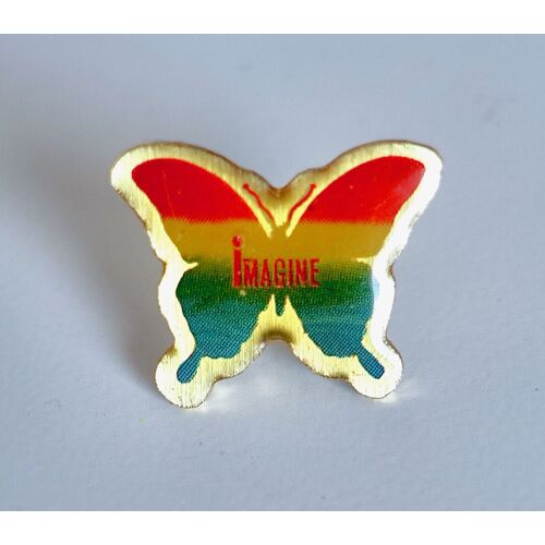 Pins Papillon Logo Imagine. Couleur Arc En Ciel. Pins Animaux.