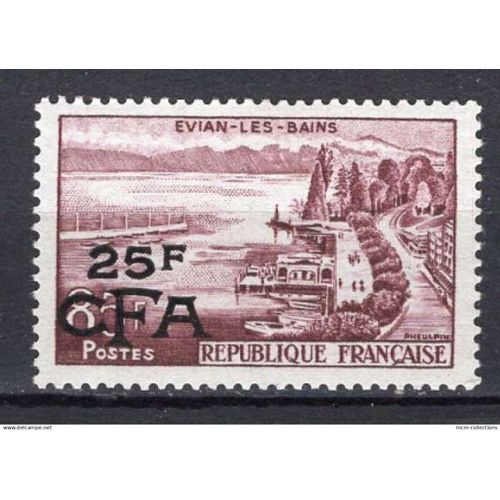 France La Reunion 1957-59 Evian Les Bains  Yvert N° 341 Neuf**