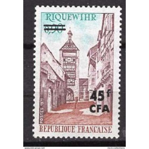 France La Reunion 1971 Serie Touristique Riquewihr Neuf** Yvert N° 397