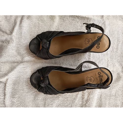 Sandales Compensées Noire T37