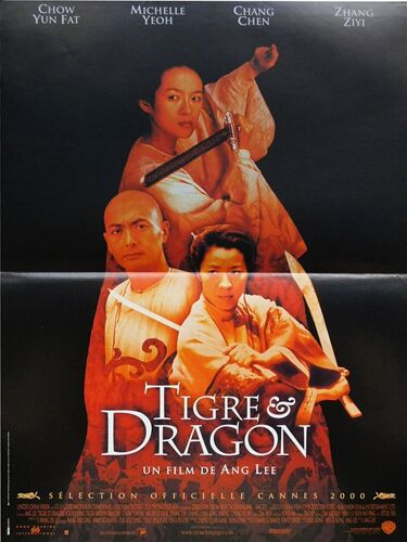 Tigre Et Dragon (Wo Hu Cang Long) - Véritable Affiche De Cinéma Pliée - Format 40x60 Cm - De Ang Lee Avec Chow Dun Fat, Michelle Yeoh, Chang Chen, Zhang Ziyi - 2000