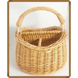 Panier en osier compartimenté - 18x15x13cm