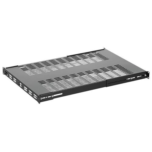 StarTech.com Étagère Réglable et Ventilée pour Montage en Rack de Serveur 1U - 150kg - Profondeur de Montage Réglable de 49,5 à 97,4cm Plateau Universel pour Rack d'Équipement AV/Réseau 19" -...