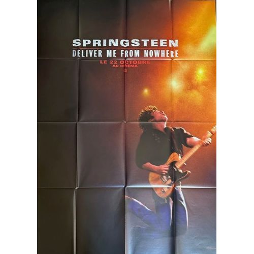 Springsteen, Deliver Me From Nowhere - Affiche Pliée Originale De Cinéma - Format 120x160 Cm- Scott Cooper, Jeremy Allen White, Jeremy Strong / Bruce, Nebraska, Born In The Usa - 2025