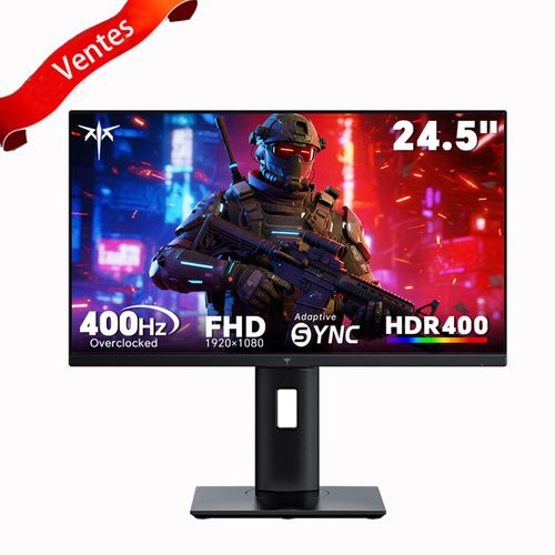 Moniteur de jeu KTC H25X7, écran IPS rapide 24,5 pouces (1920 x 1080), fréquence de rafraîchissement de 400 Hz, HDR400 compatible FreeSync et G-Sync, temps de réponse MPRT de 1 ms