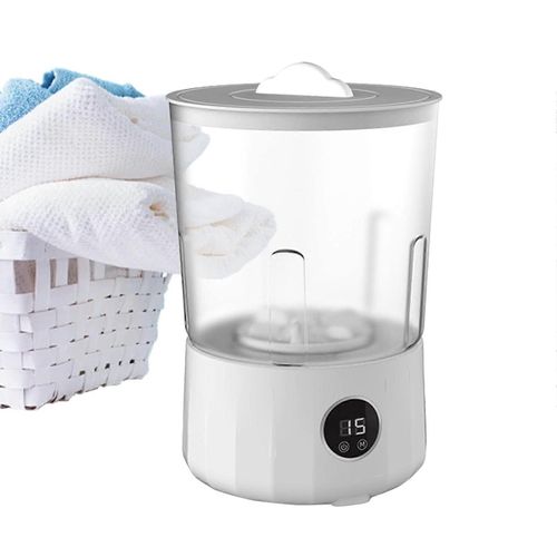 Mini Machine à Laver 1,5 L, Rechargeable Chaussettes Nettoyant pour les Voyages de Camping