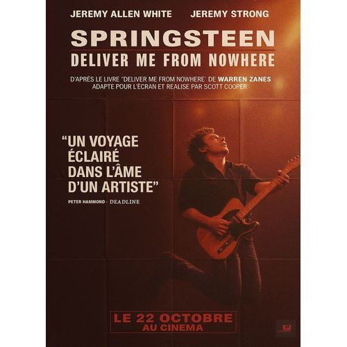 Springsteen, Deliver Me From Nowhere - Affiche Pliée Originale De Cinéma - Format 120x160 Cm- Scott Cooper, Jeremy Allen White, Jeremy Strong / Bruce, Nebraska, Born In The Usa - 2025