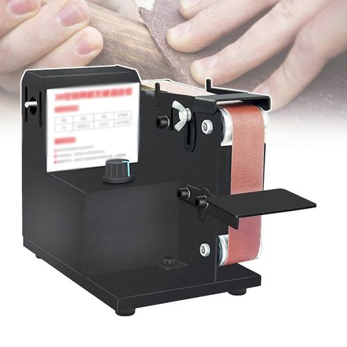 Ponceuse à bande Avec Collecteur de Poussière de la Courroie de Broyeur 8000 TR / min Silencieux Arbre Flexible multi-angles de Broyage de Bois Polissage Noir