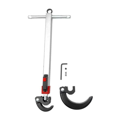 Clé à lavabo télescopique CrV en Acier, Réglable En 1017, 180degrés Rotatif, 1.252.5 Dans la Mâchoire de la Capacité, Pour les Puits