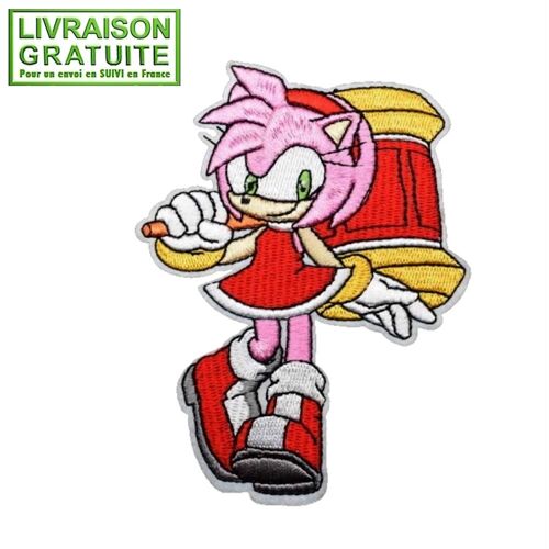 Patch Écusson Amy Rose Sonic - Thermocollant
