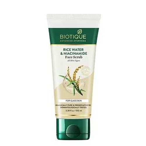 Biotique Rice Water & Niacinamide Gel Face Scrub 100ml 