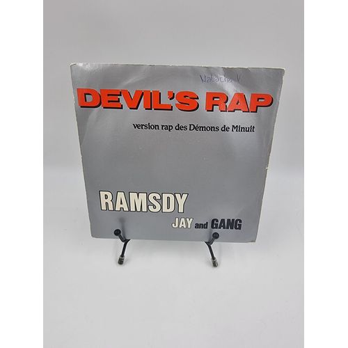 Vinyle 45 Tours Devil’S Rap : Ramsdy Jay And Gang (Version Rap Des Démons De Minuit) Avec Fourreau