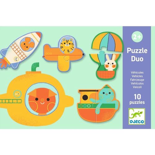 Jeu éducatif Puzzle duo véhicules