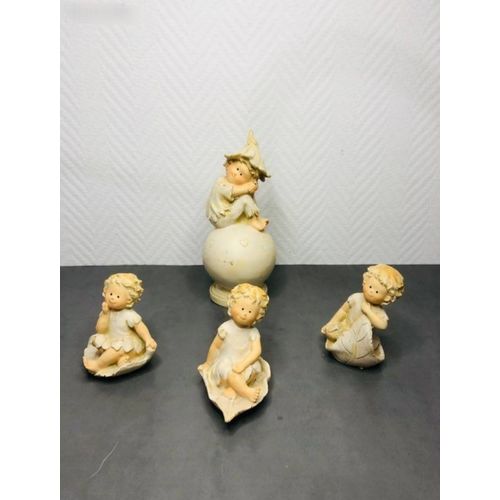 Statuettes angelots résine