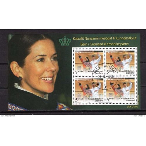 Groenland 2006 Au Profit De L'Enfance Bf Oblitere Yvert N° 32