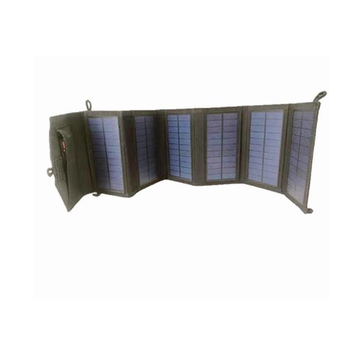 Pliable, Panneau Solaire Portable Usb Chargeur De Téléphone De Camping En Plein Air Noir