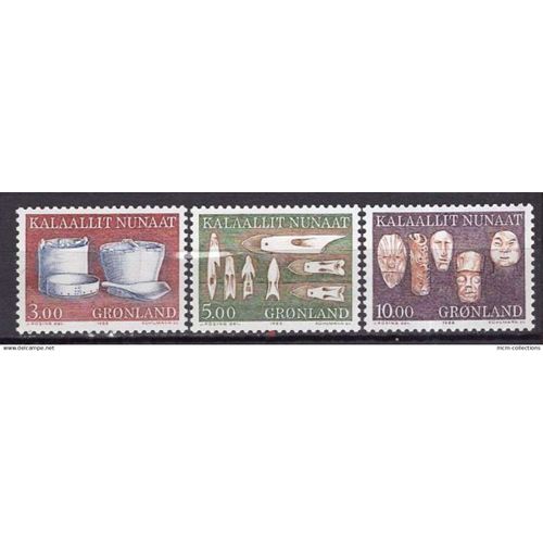 Groenland 1988 Ustensiles Et Art Local Neuf** Yvert N° 174-76