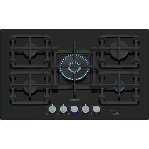 Siemens - Table de cuisson gaz 75cm 5 feux 11700w noir ER7A6RH40